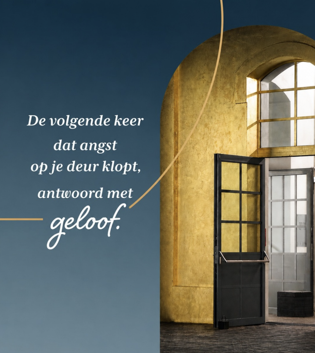 De volgende keer dat angst op je deur klopt, antwoord met geloof. – Joyce Meyer via Instagram